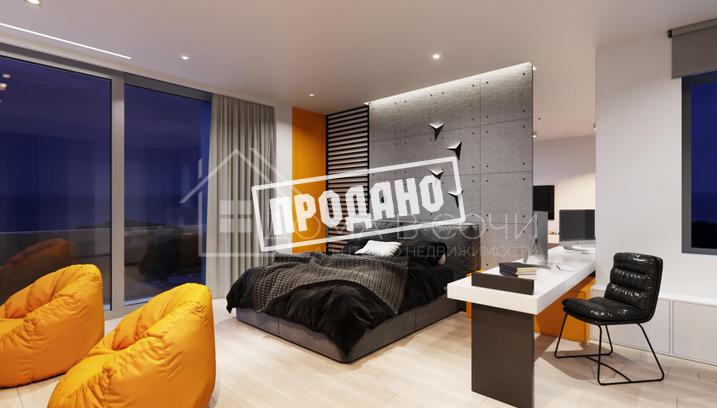 Панорамный коттедж в современном стиле №39