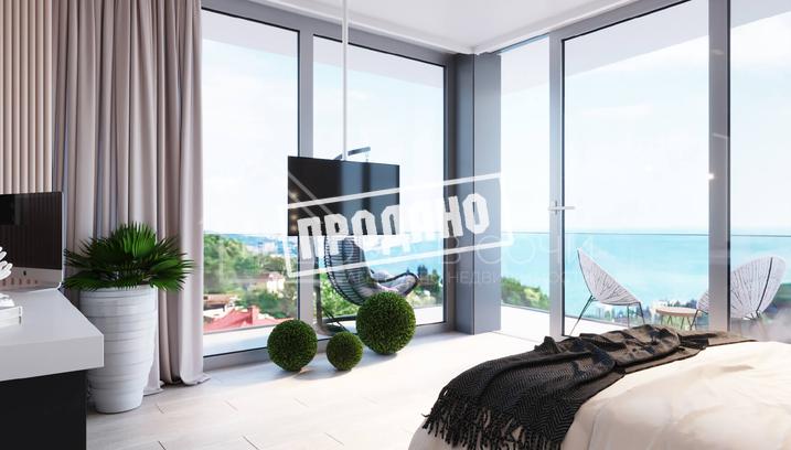 Панорамный коттедж в современном стиле №32