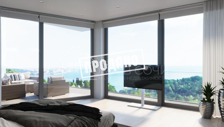 Панорамный коттедж в современном стиле №45