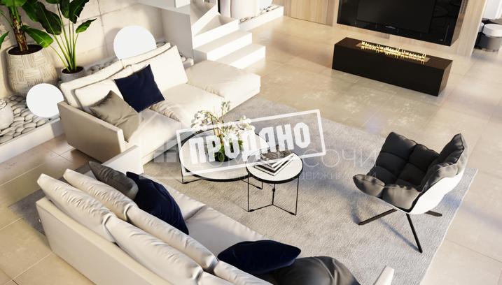 Панорамный коттедж в современном стиле №25