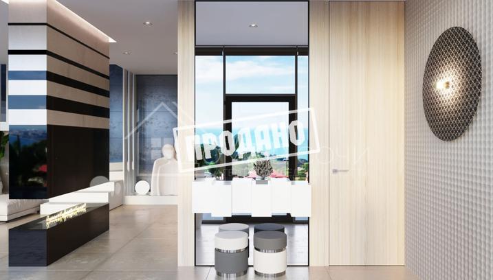 Панорамный коттедж в современном стиле №18