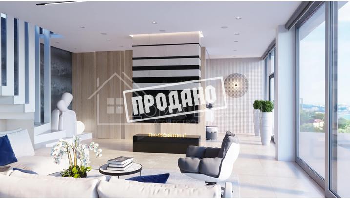 Панорамный коттедж в современном стиле №26