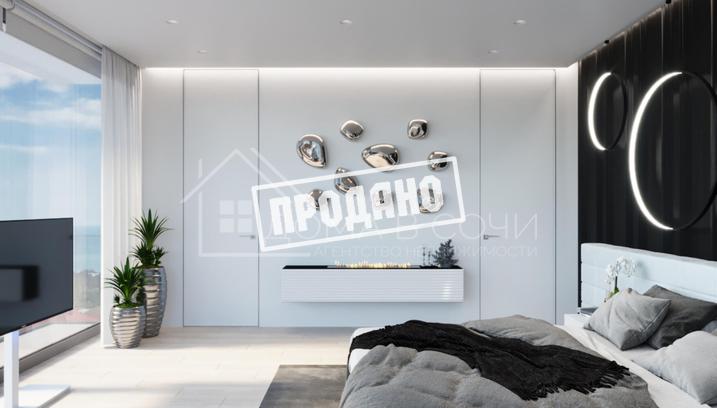 Панорамный коттедж в современном стиле №44