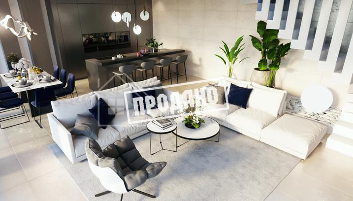 Панорамный коттедж в современном стиле №19