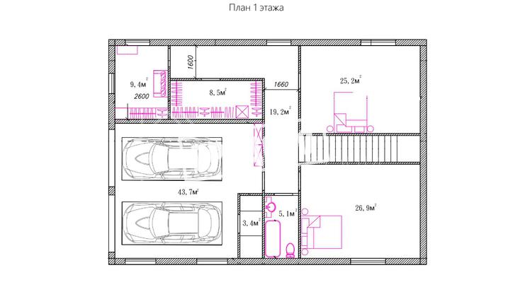 Дом в стиле hi-tech №7