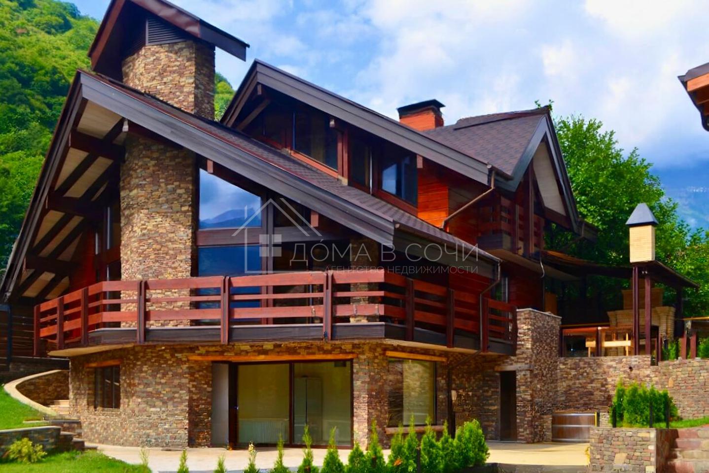 Комплекс из 3-х домов в стиле шале №29