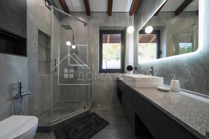 Дуплекс из клеёного бруса с панорамным видом на горы №10