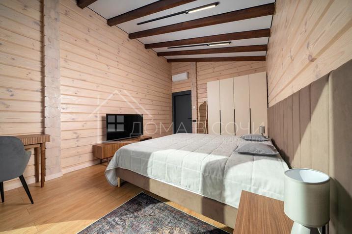 Дуплекс из клеёного бруса с панорамным видом на горы №12