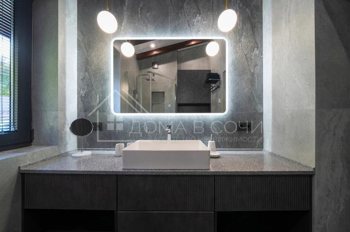 Дуплекс из клеёного бруса с панорамным видом на горы №11