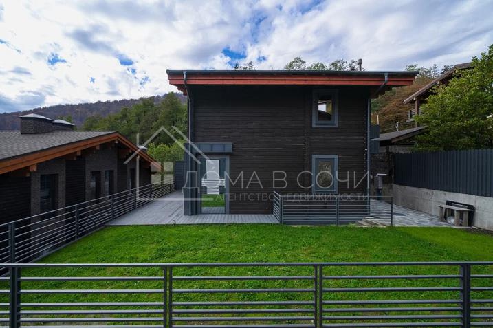 Дуплекс из клеёного бруса с панорамным видом на горы №7