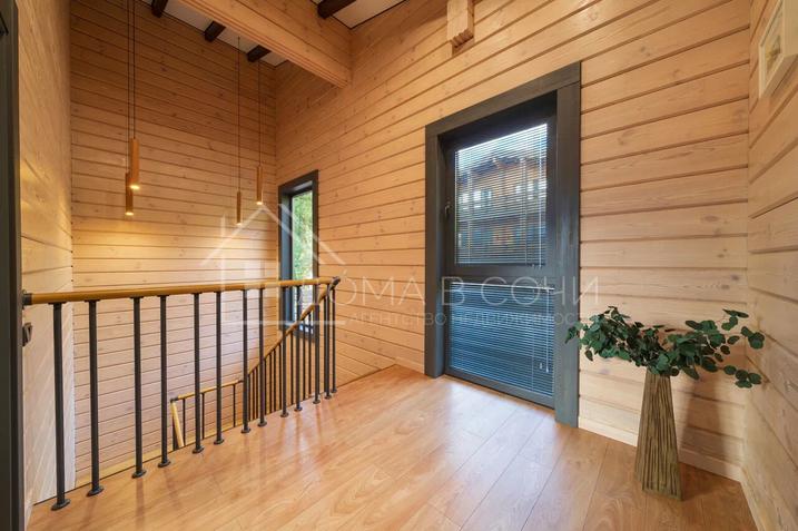 Дуплекс из клеёного бруса с панорамным видом на горы №13