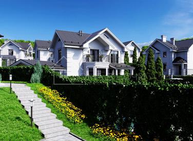 Поселок в европейском стиле с видом на горный массив №4