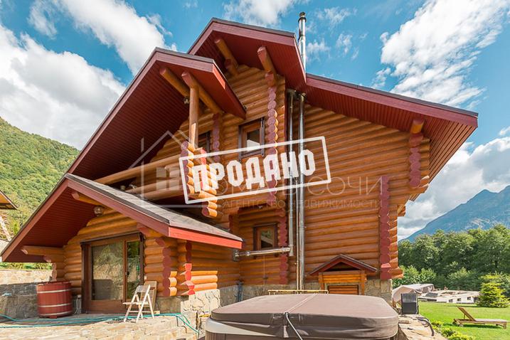 Эксклюзивный деревянный дом ручной рубки на Красной Поляне №53