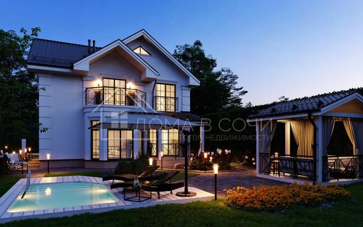 Поселок в европейском стиле с видом на горный массив №1