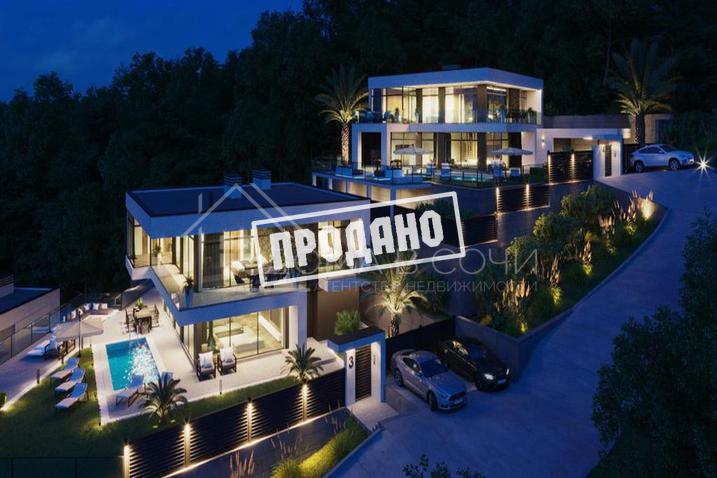 Коттедж в стиле хайтек у моря №1