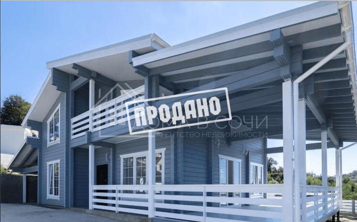 Дом из клеёного бруса с видом на море №1