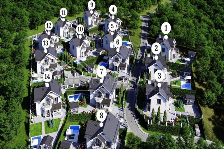 Поселок в европейском стиле с видом на горный массив №13